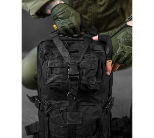 Тактичний рюкзак штурмовий 25л black ВТ6613