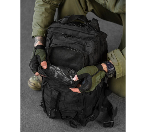 Тактичний рюкзак штурмовий 25л black ВТ6613