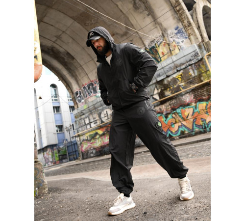 Чоловічий спортивний костюм ST injastis total black ТР6719