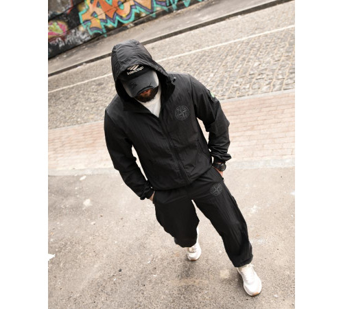 Чоловічий спортивний костюм ST injastis total black ТР6719