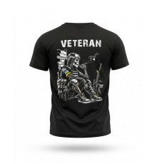 Тактична футболка SELION Veteran чорна ДЛ7221