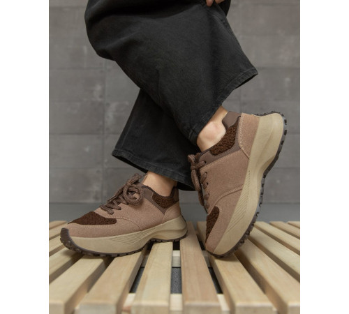 Жіночі кросівки teddi brown 9-781 НП3298