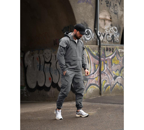 Спортивний костюм анорак Si KLAN grey ВТ4663