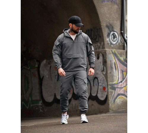 Спортивний костюм анорак Si KLAN grey ВТ4663