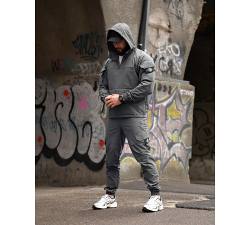 Спортивний костюм анорак Si KLAN grey ВТ4663
