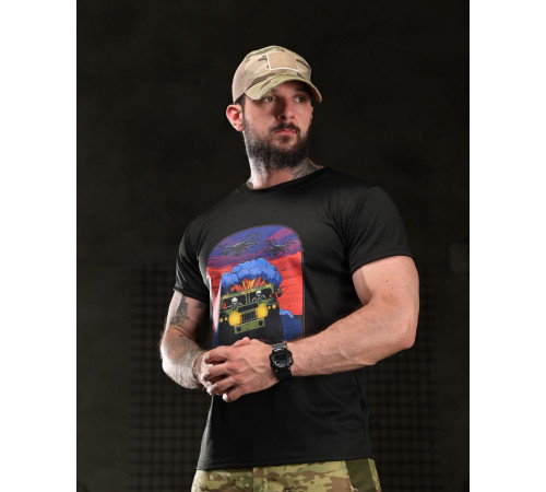 Тактична футболка BORN OF WAR highway black ВТ4749