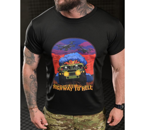 Тактична футболка BORN OF WAR highway black ВТ4749
