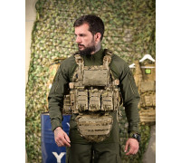 Плитоноска 4 точки швидкий скидання frion з напашником піксель ПП4633