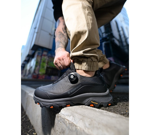 Термо Кросівки з автошнурівкою WindProof black ПП7896