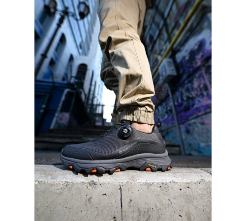 Термо Кросівки з автошнурівкою WindProof black ПП7896