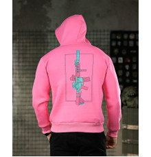 Мілітарі худі на флісі GENESIS M14 pink ПП8068