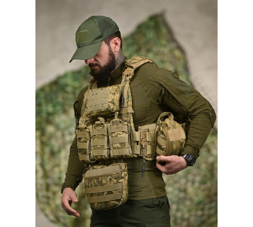 Плитоноска 7.62 з рюкзаком піксельТР6022