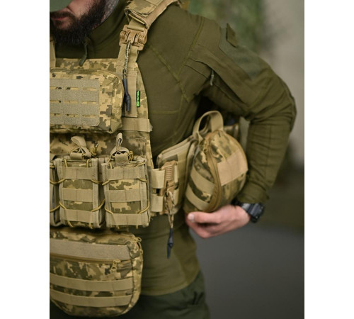 Плитоноска 7.62 з рюкзаком піксельТР6022