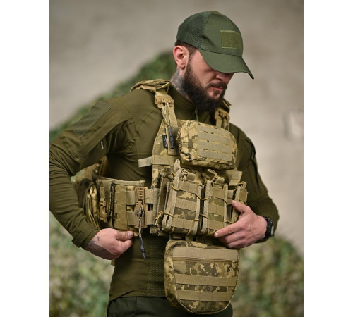 Плитоноска 7.62 з рюкзаком піксельТР6022