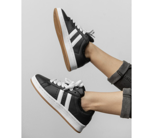 Жіночі кросівки sandra black /white НВ670-10 хутро ТР6260