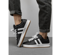 Жіночі кросівки sandra black /white НВ670-10 хутро ТР6260