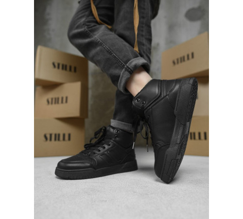Зимові жіночі кросівки black AD500-1 ВТ0576