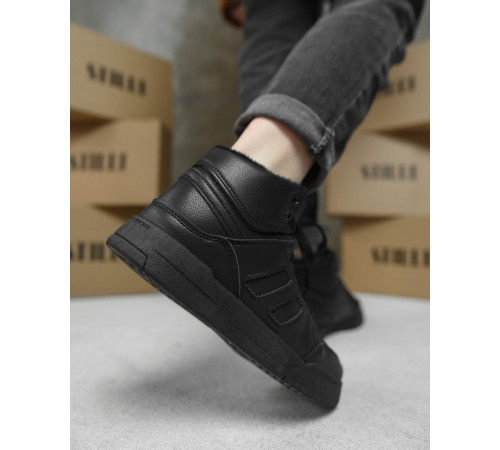 Зимові жіночі кросівки black AD500-1 ВТ0576