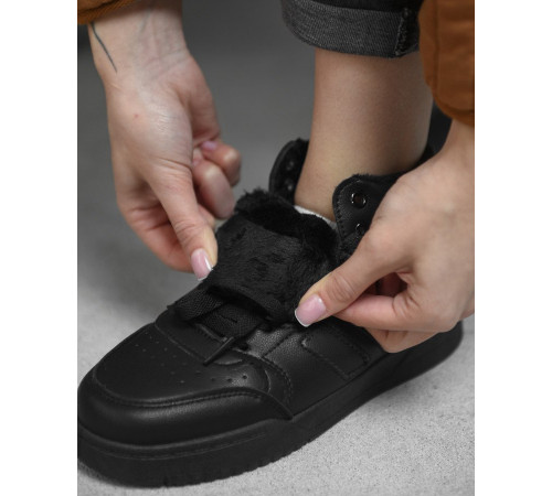 Зимові жіночі кросівки black AD500-1 ВТ0576