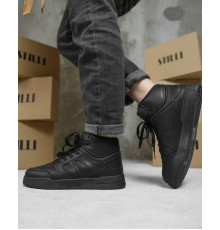 Зимові жіночі кросівки black AD500-1 ВТ0576