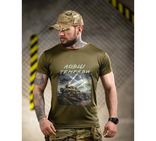 Тактична футболка BORN OF WAR Ловці темряви олива ВТ4719 за 549 грн