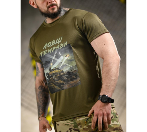 Тактична футболка BORN OF WAR Ловці темряви олива ВТ4719 за 549 грн