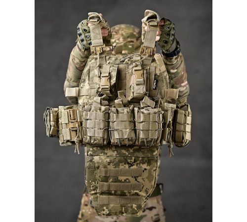 плитоноска 4 швидких скидання Cordura піксель ВТ7930