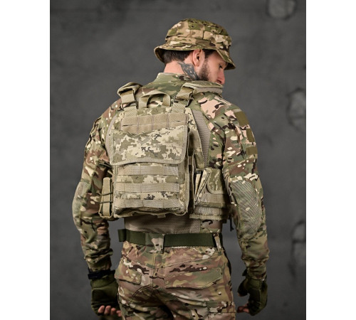плитоноска 4 швидких скидання Cordura піксель ВТ7930