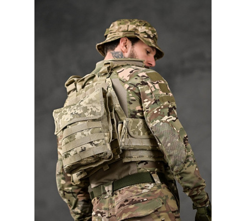 плитоноска 4 швидких скидання Cordura піксель ВТ7930