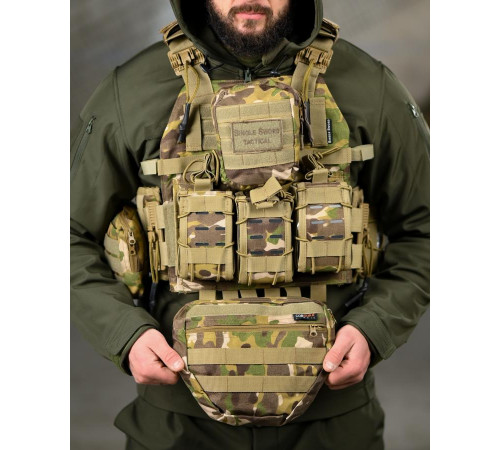 Плитоноска 4 точки скидання мультикаму Single Sword ENTARIO ТР6450 за 4069 грн