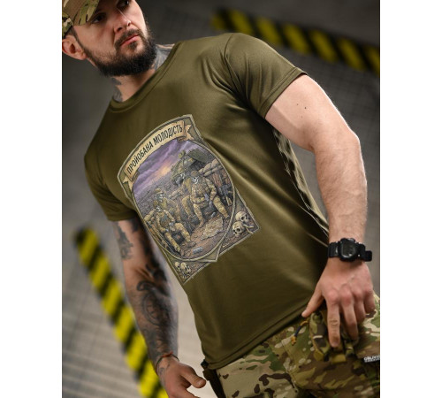 Тактична футболка BORN OF WAR Молодість олива ВТ4720 за 549 грн