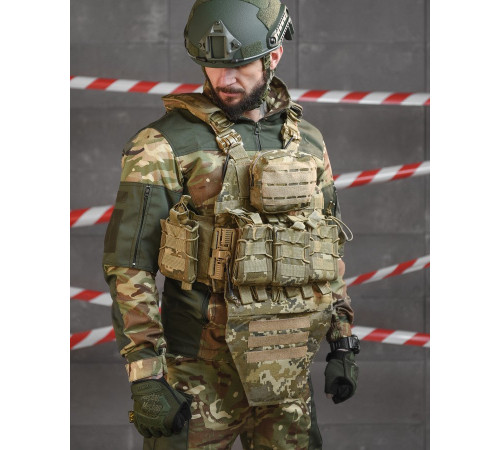 плитоноска 4 швидких скидання Cordura піксель НП5128