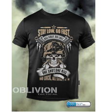 Тактична футболка Oblivion Go fast Oblivion black ДЛ6582