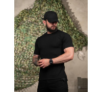 Хлопкова футболка maximus чорна ВТ6245