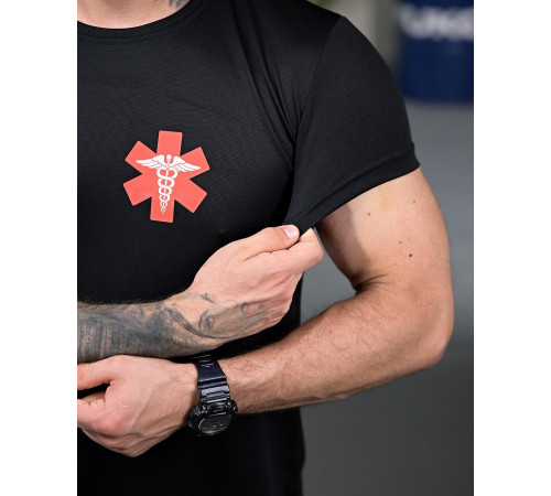 Тактична moisture-wicking футболка Medic black РП7346 за 549 грн