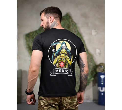 Тактична moisture-wicking футболка Medic black РП7346 за 549 грн