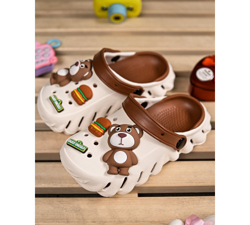 Children's crocs Teddy brown PP7774