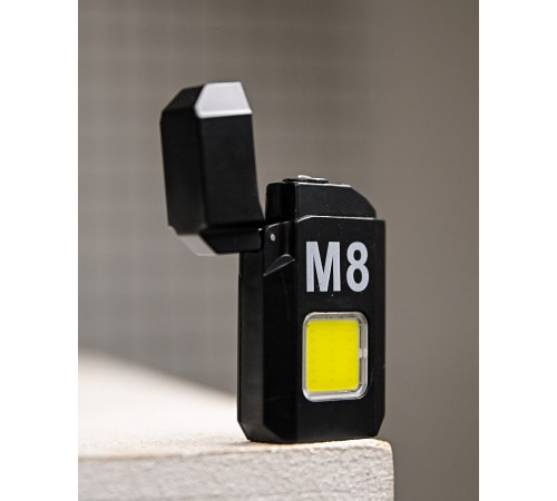 Електроімпульсна запальничка M8 USB з ліхтариком ПП8038