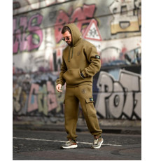 Зимовий спортивний костюм на флісі Stone Island oliva 4 ВТ6929