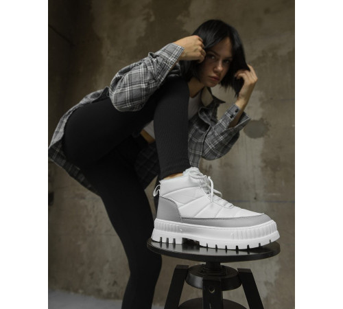 Жіночі черевики хутро white CX1670-2 НП5032