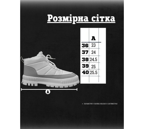 Жіночі черевики хутро white CX1670-2 НП5032