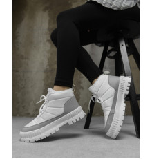 Жіночі черевики хутро white CX1670-2 НП5032