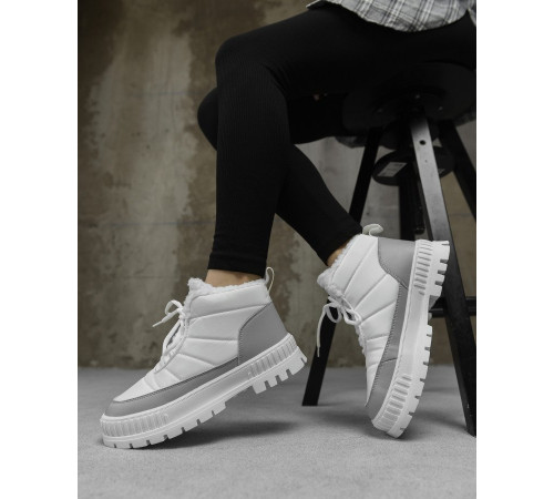 Жіночі черевики хутро white CX1670-2 НП5032