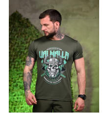Тактична футболка, що виводить піт Valhalla oliva ПП7704