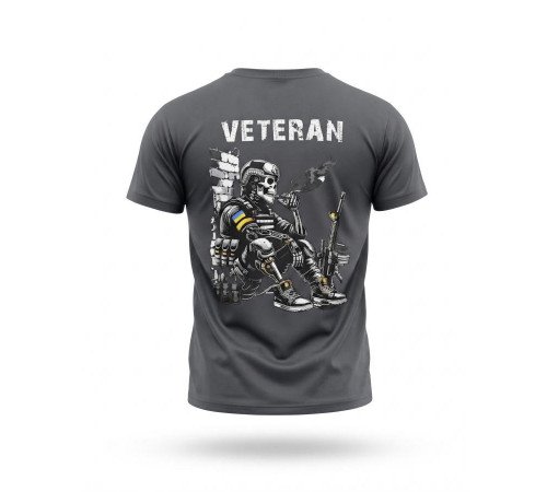 Тактична футболка SELION Veteran серая ДЛ7221