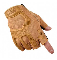 Тактические перчатки без пальцев Mechanix M-Pact койот