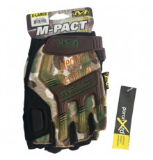 Армейские рукавицы без пальцев Mechanix M-Pact мультикам