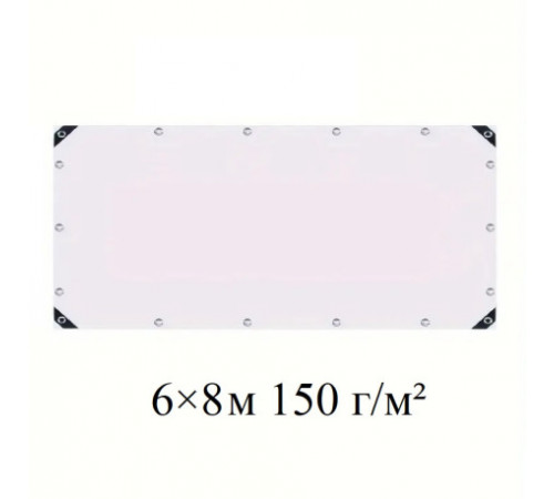 Тент 6×8 м полипропиленовый 150 г/м² белый с люверсами.AT-150G-6x8m за 1668 грн