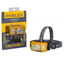 Ліхтарик Rablex налобний RB 955 (акумуляторний + водонепроникний + white/red/yelow + Type-C) /40/