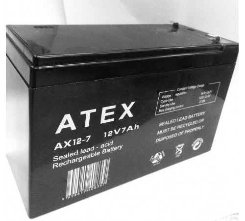 Аккумуляторы ATEX 12v7Ah AX 12-7 (10 шт/ящ) за 2385 грн